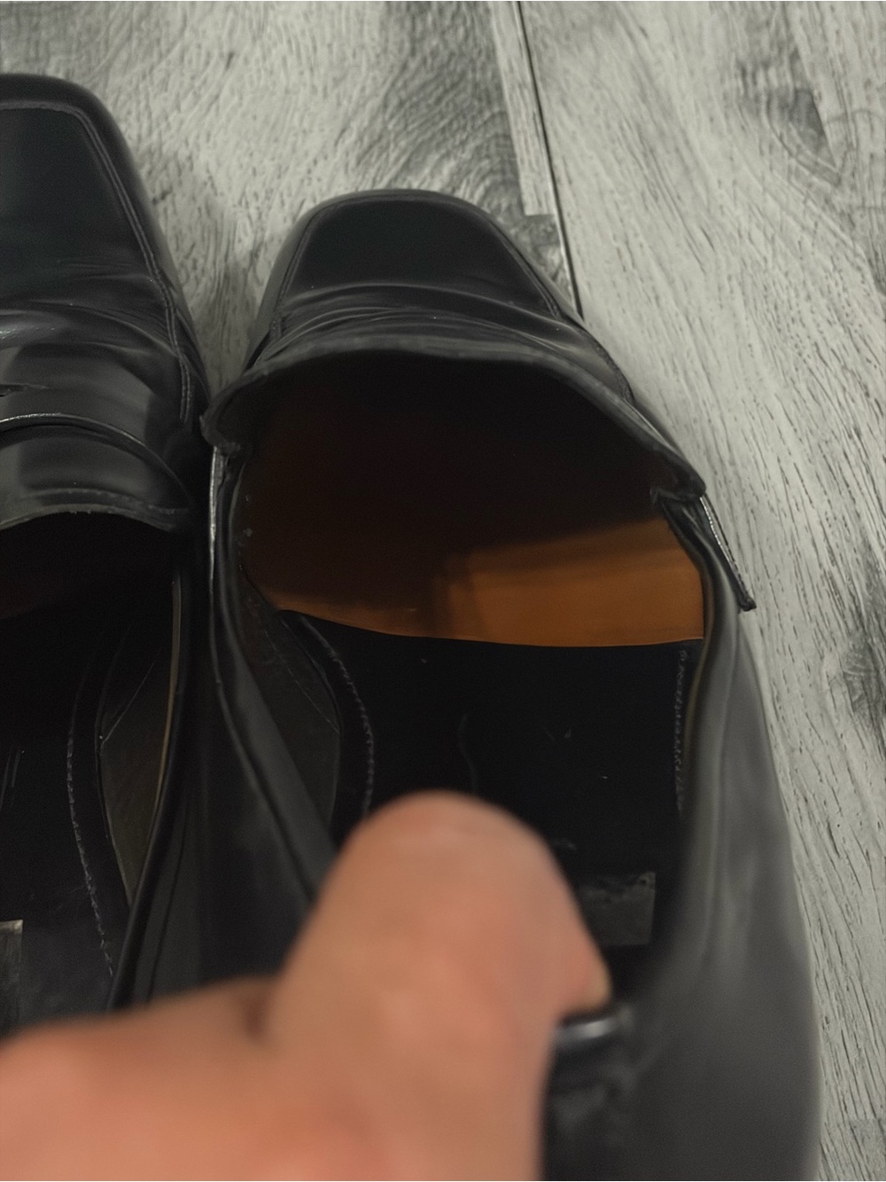 Prada Black Leather Penny Loafers - Picture 11 of 11
